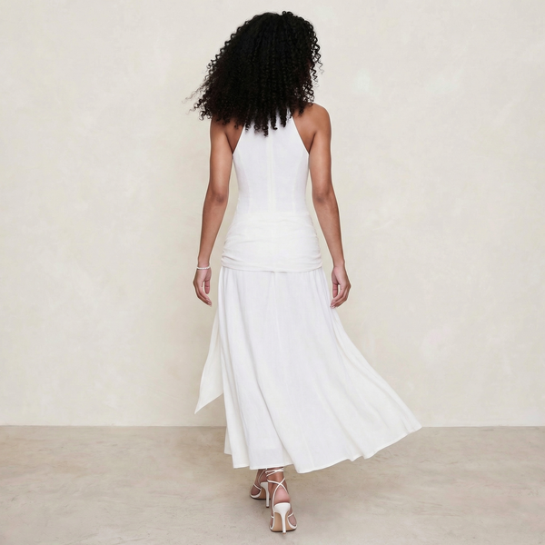 Elegant Blush Cut-Out Dress – Perfect for Special Occasions