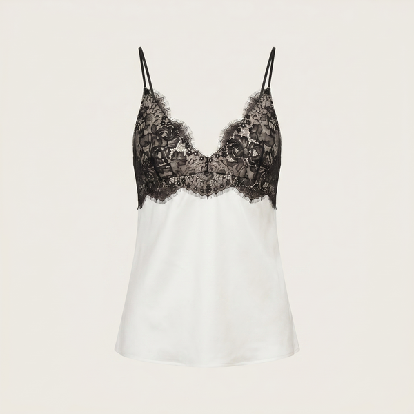 Elegant Lace Satin Cami Nightdress