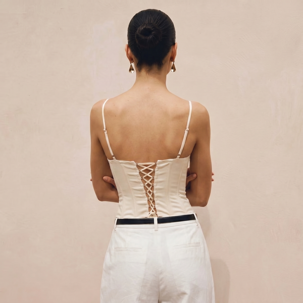 Chic Ivory Corset Top