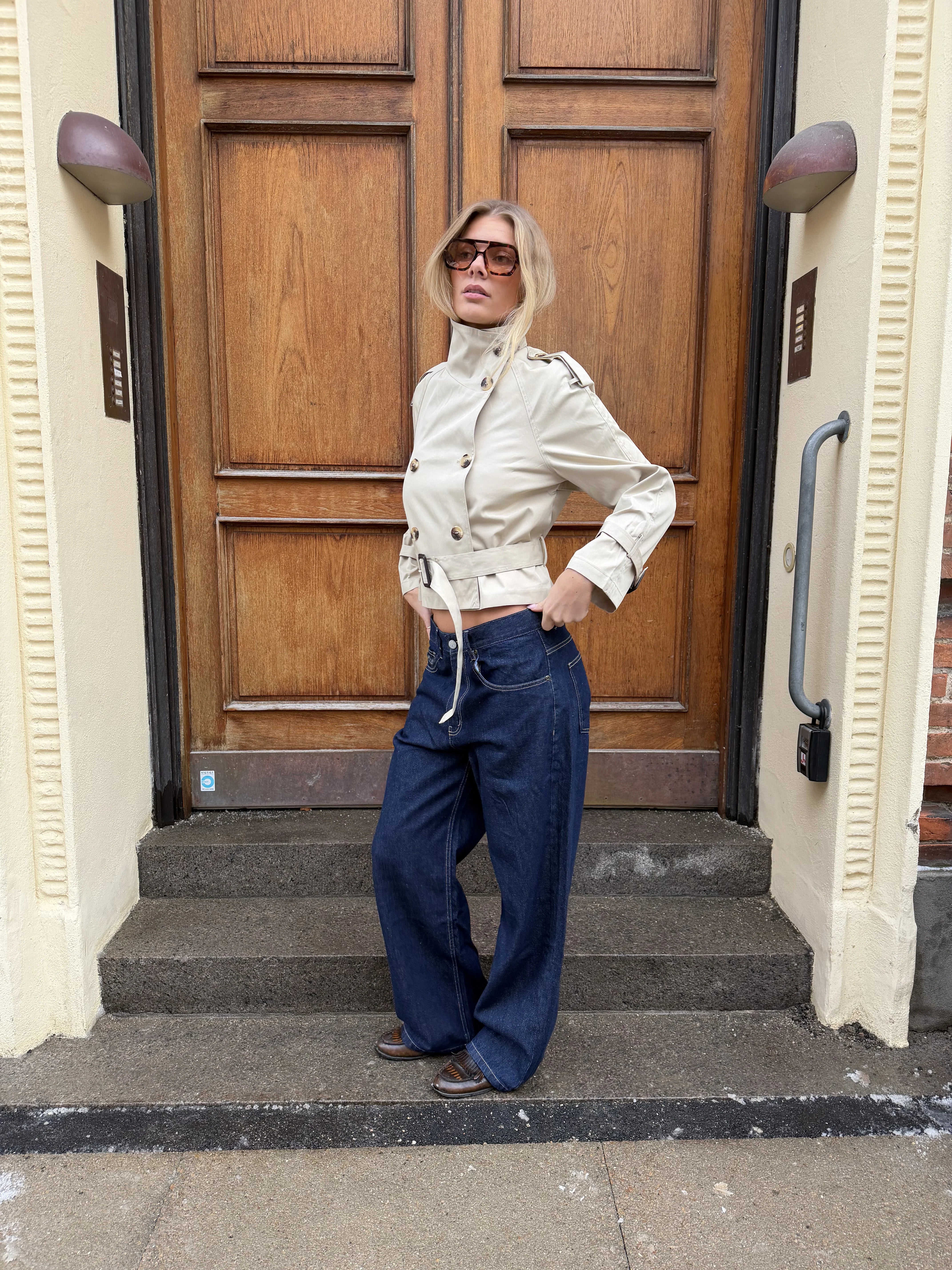 Chic Double-Breasted Fitted Jacket