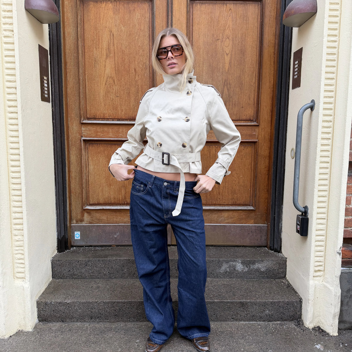 Chic Double-Breasted Fitted Jacket