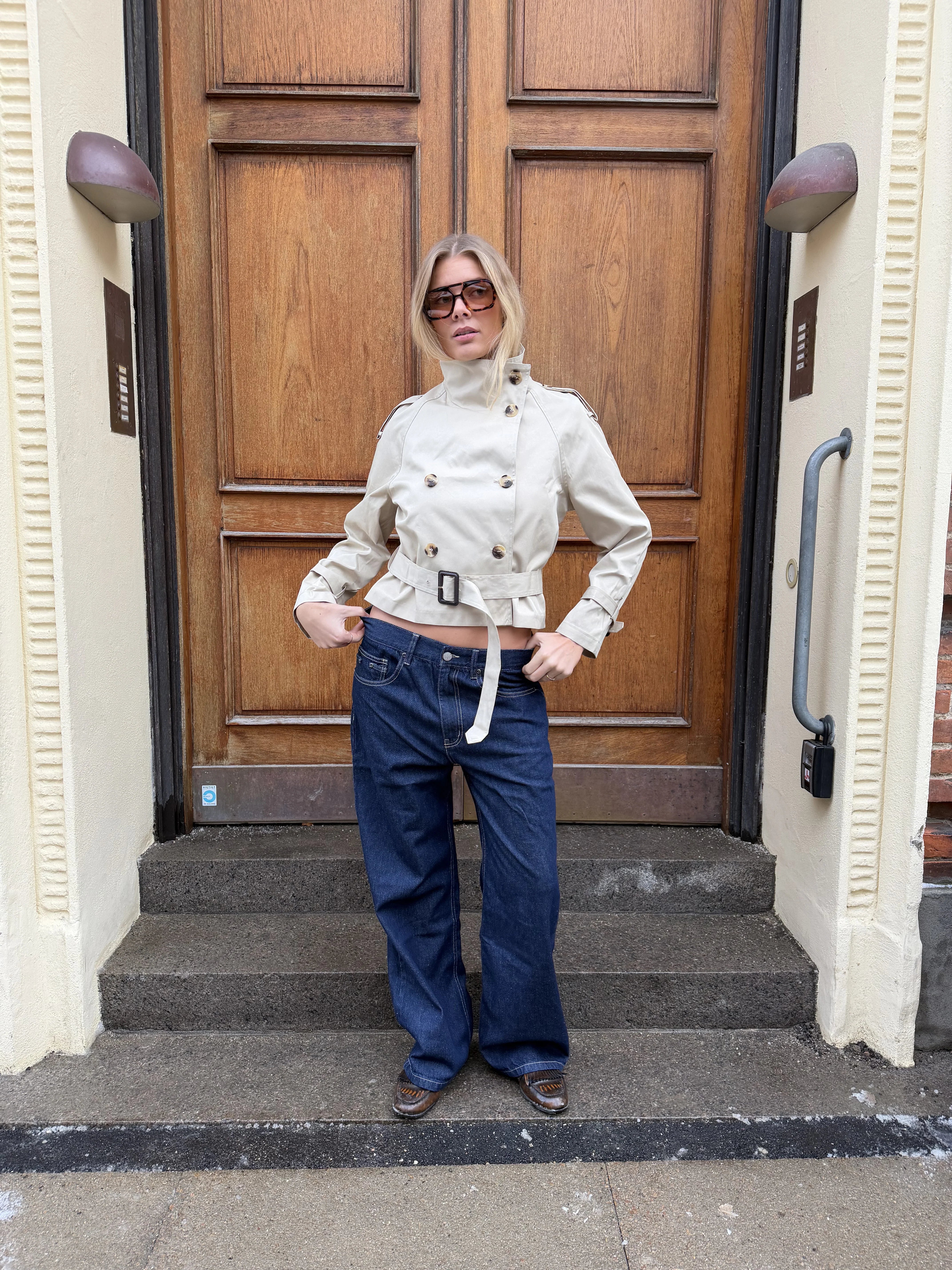 Chic Double-Breasted Fitted Jacket